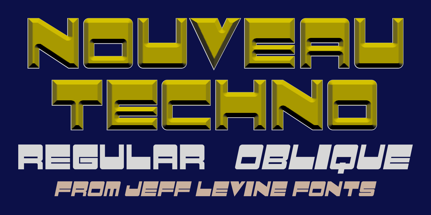 Nouveau Techno Font Family