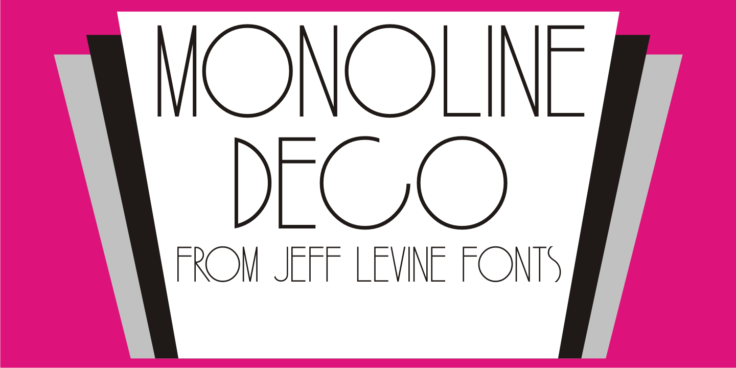 Monoline Deco Font Family