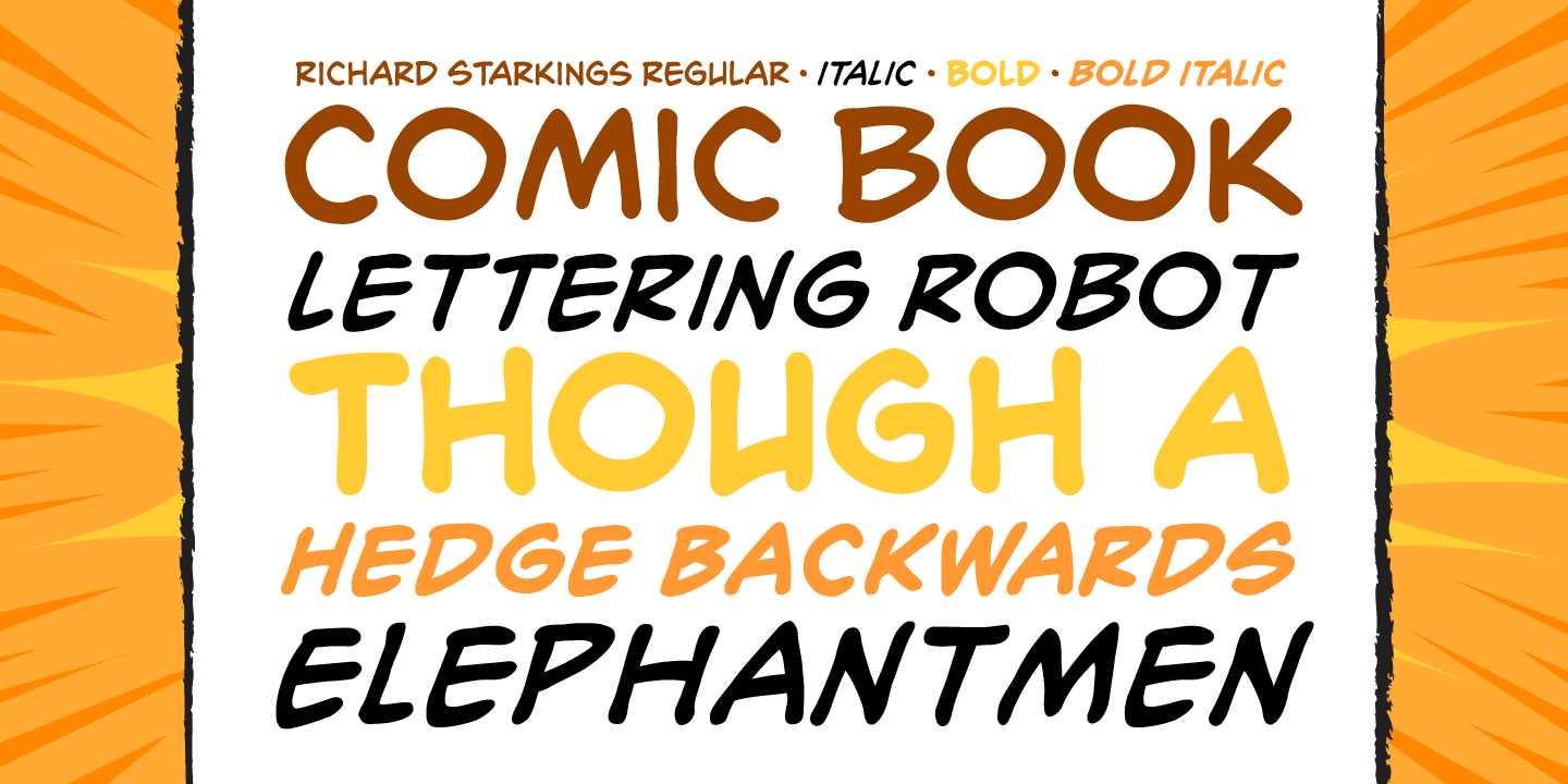 Richard Starkings Font Poster #1
