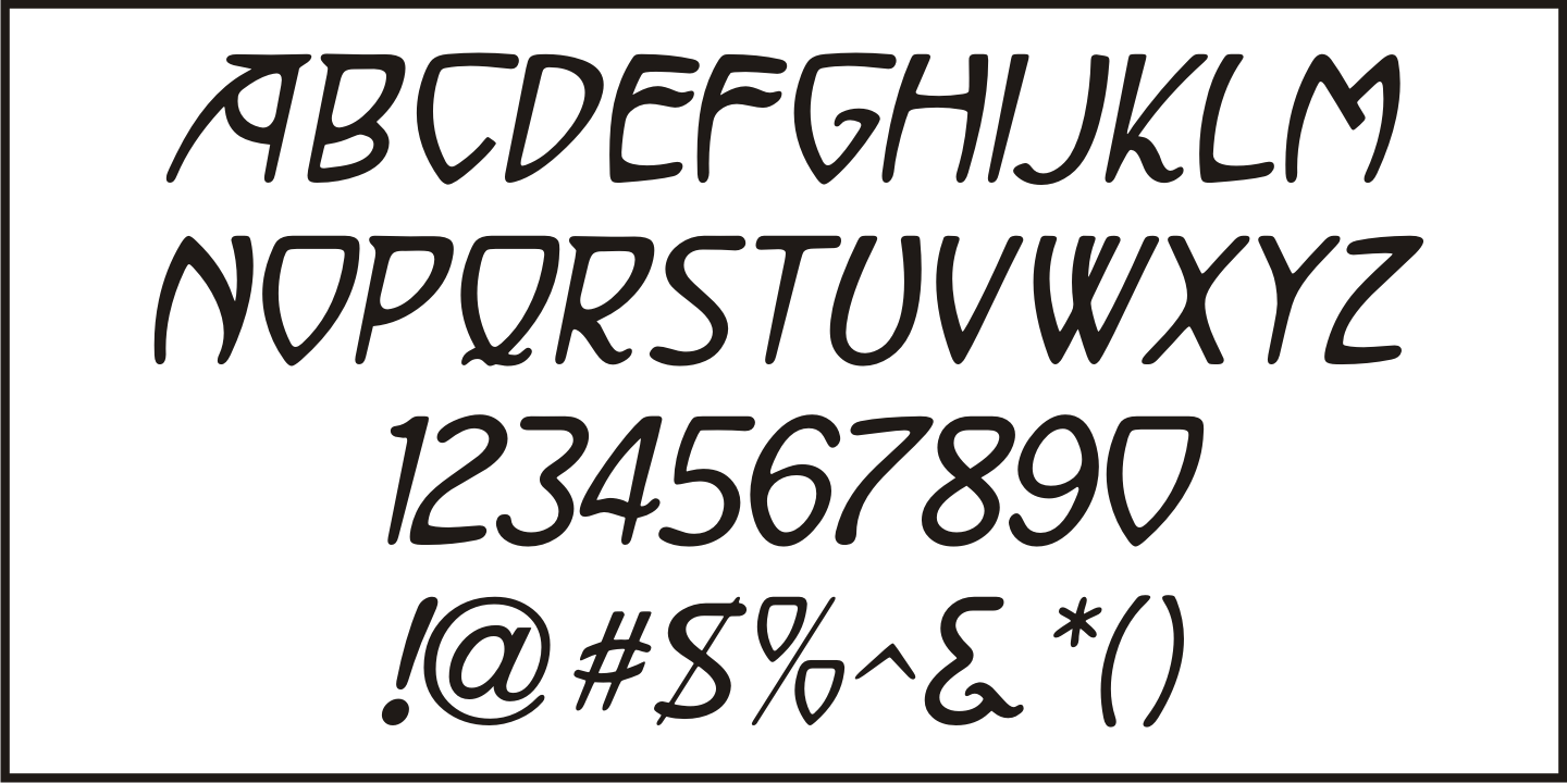 Nouveau Moon Font Poster #5