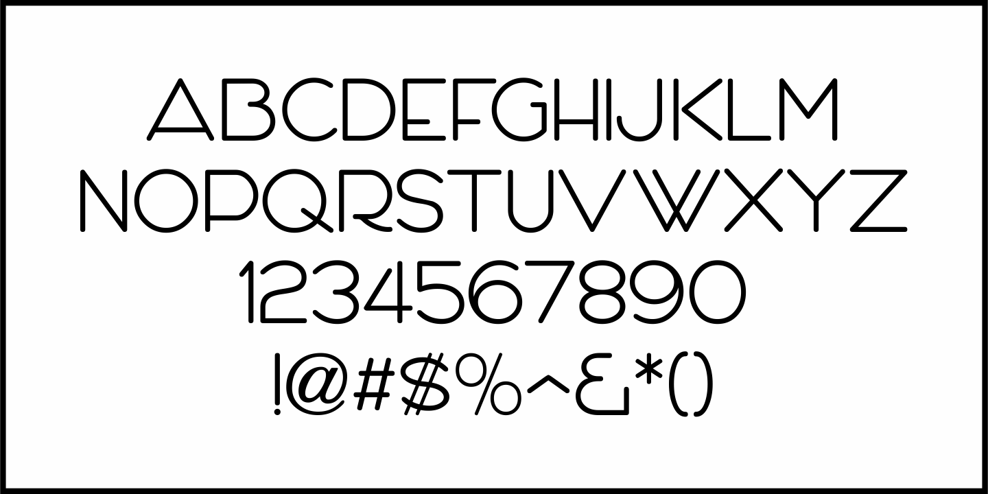 Round Nib Nouveau Font Poster #1