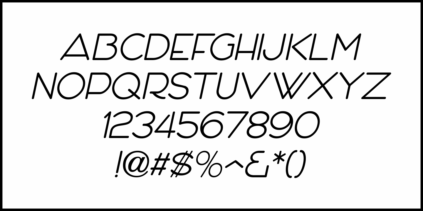 Round Nib Nouveau Font Poster #1