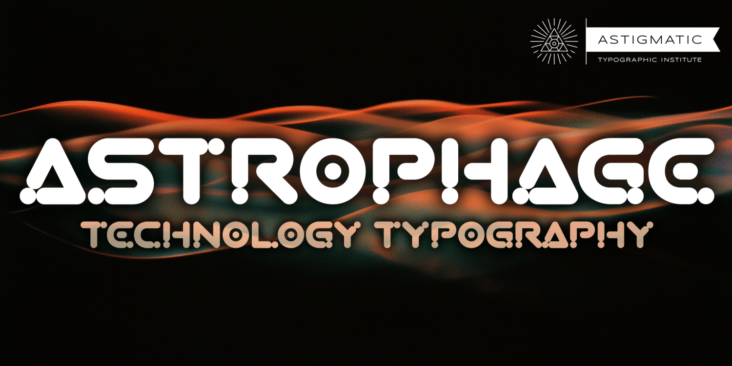 Astrophage AOE Font Poster #1