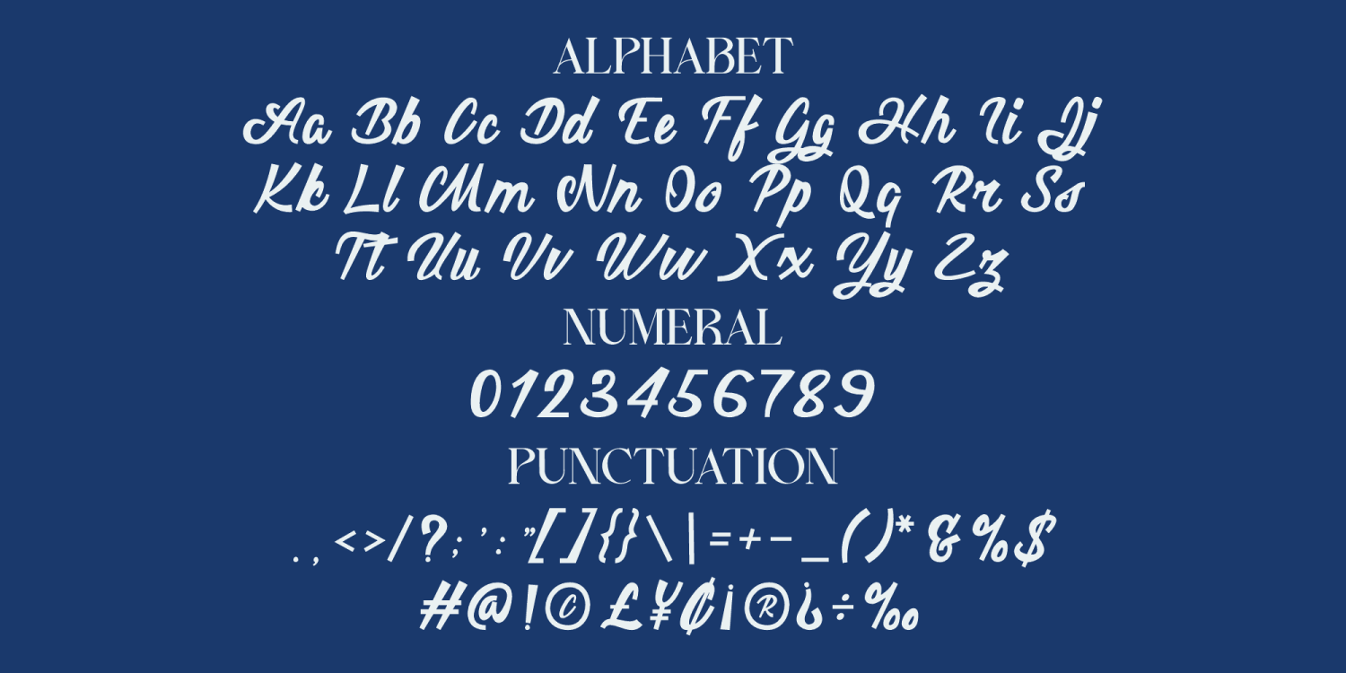 Twinkling Stars Font Poster #1