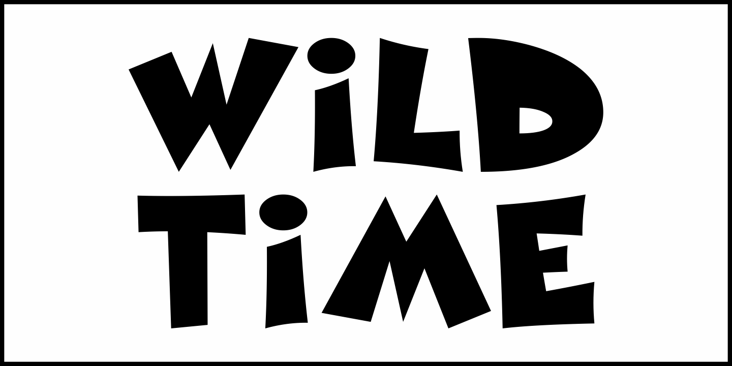 Wild Time Font Poster #1