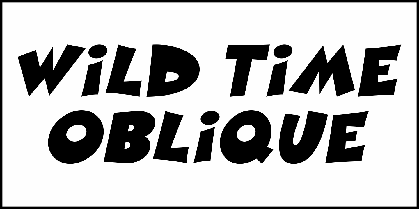 Wild Time Font Poster #1