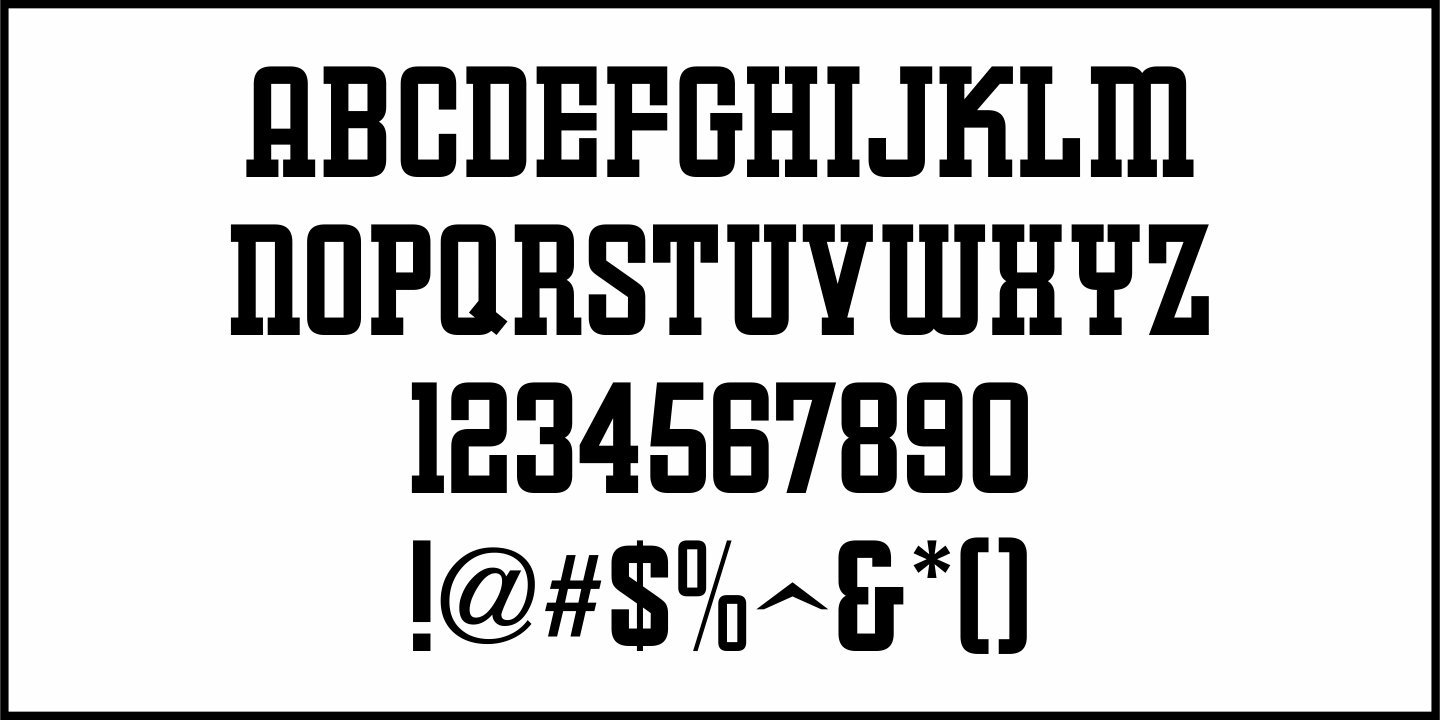 Training Film Font Poster #3