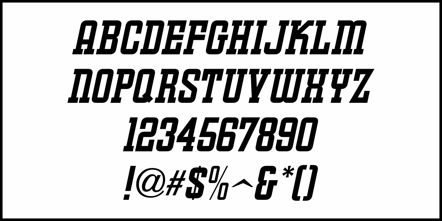 Training Film Font Poster #5
