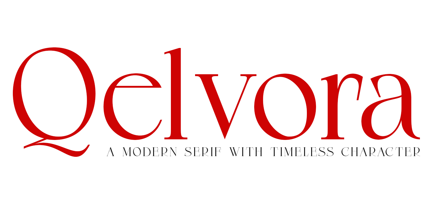 Qelvora Font Family Poster