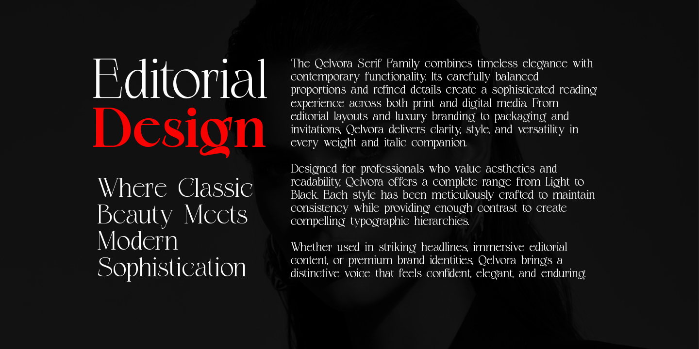 Qelvora Font Poster #2