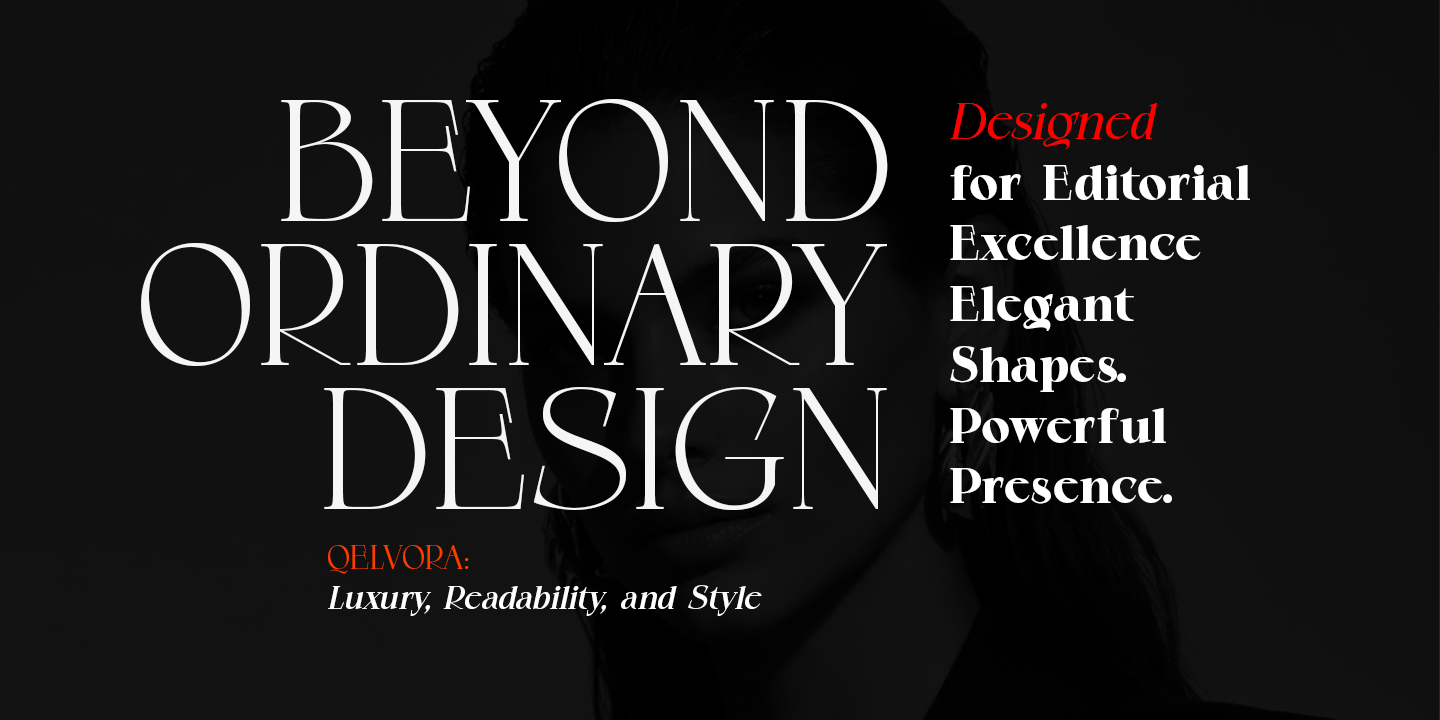 Qelvora Font Poster #3