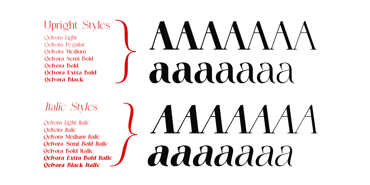 Qelvora Font Poster #4