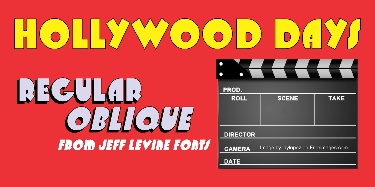 Hollywood Days Font Poster #1
