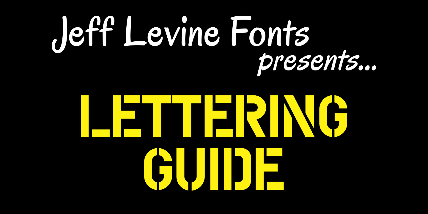 Lettering Guide Font Family