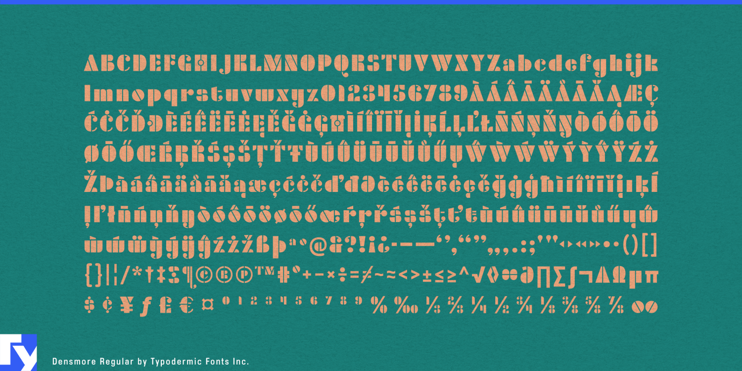 Densmore Font Poster #1