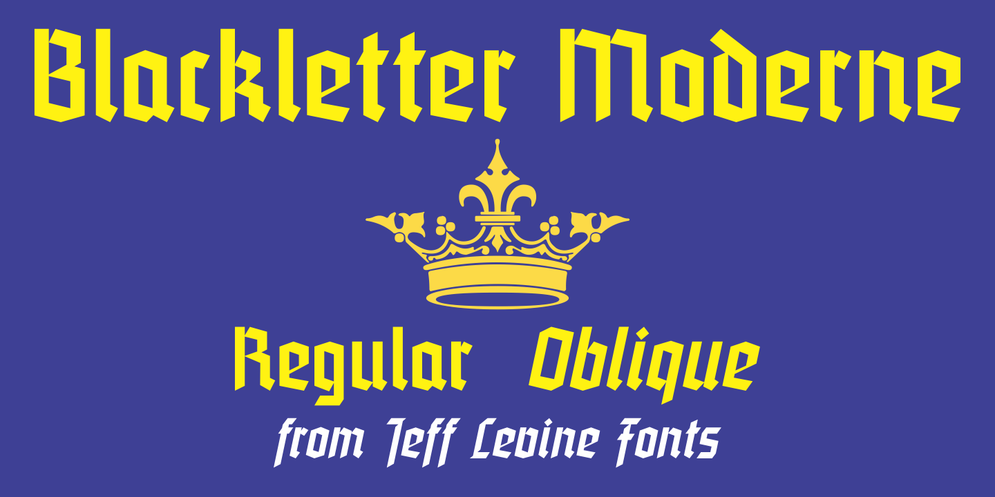 Blackletter Moderne Font Family