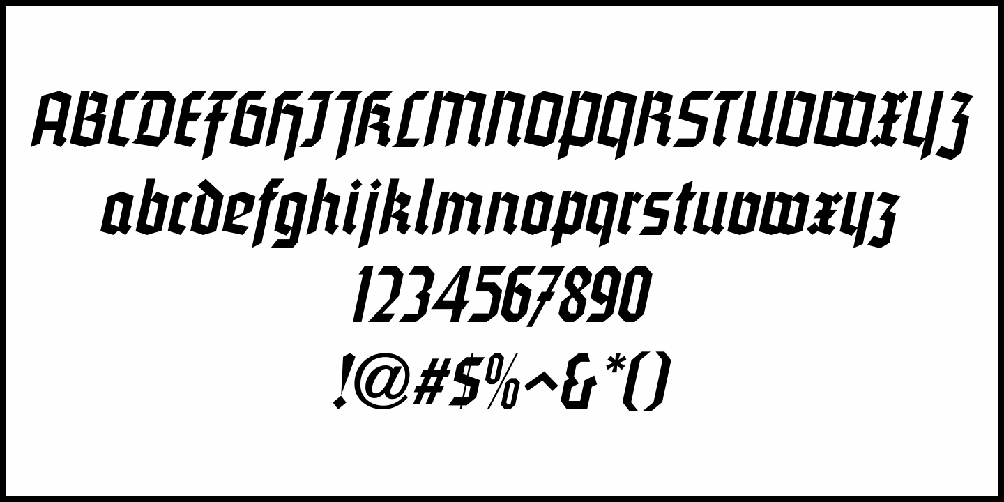 Blackletter Moderne Font Poster #5