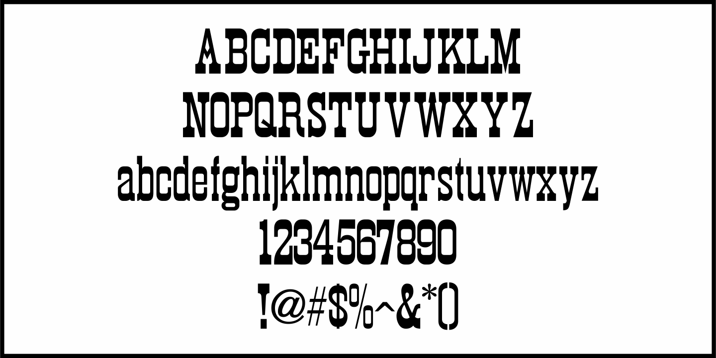 Town Meeting Font Poster #1
