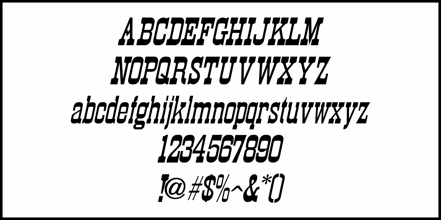 Town Meeting Font Poster #1