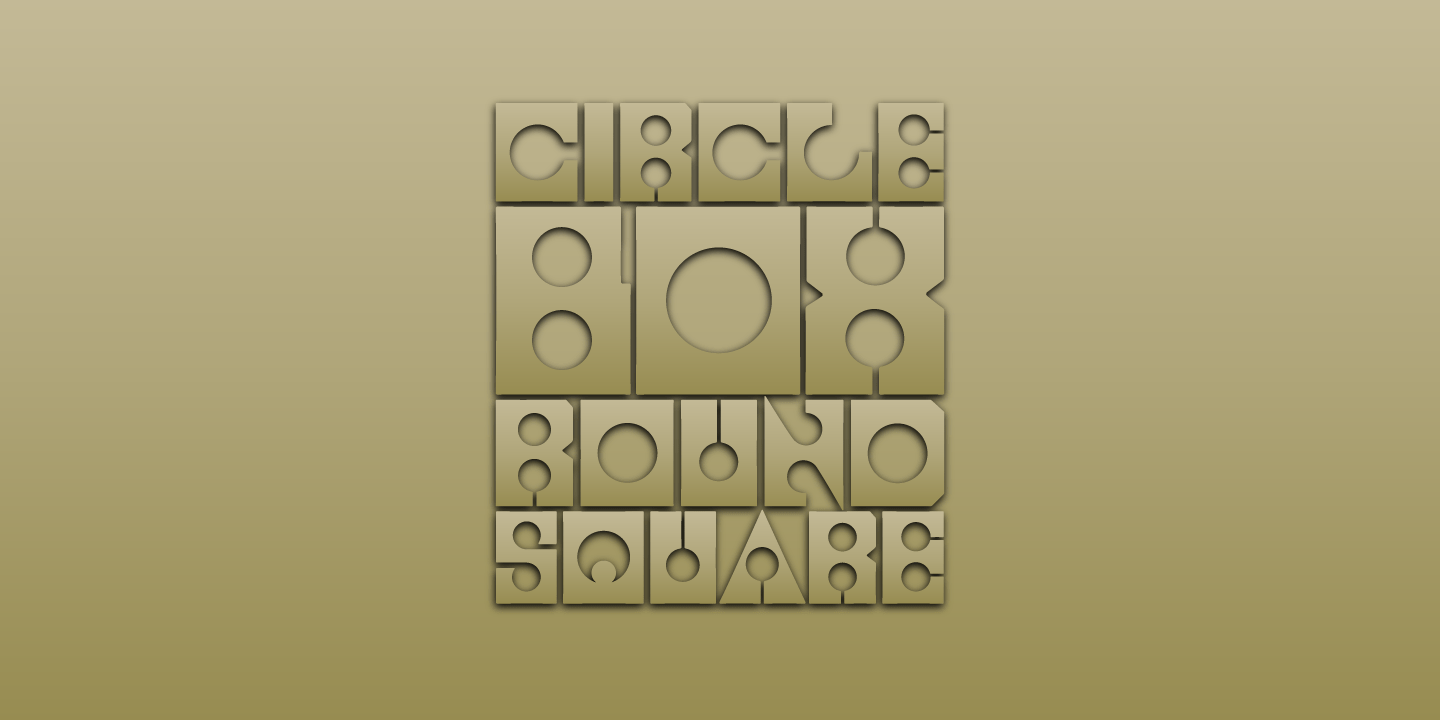 Churchward Roundsquare Font Poster #6
