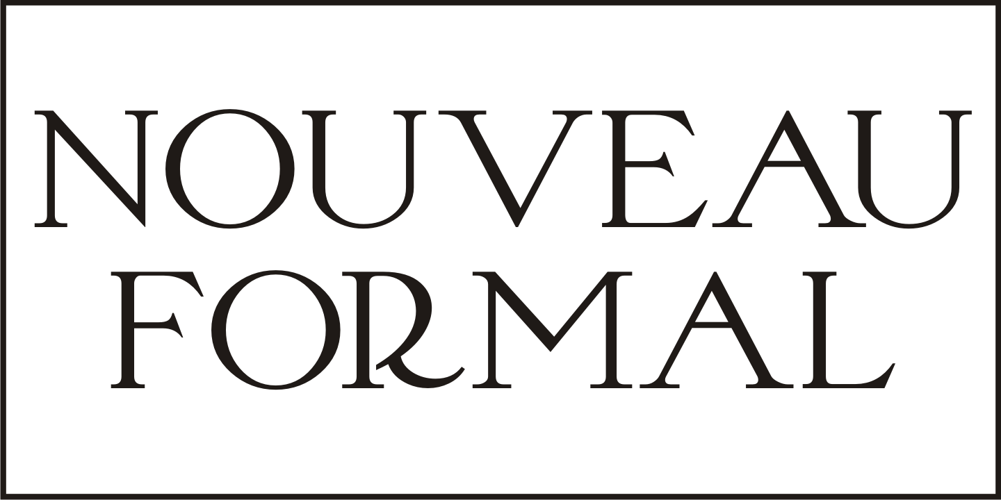 Nouveau Formal Font Poster #2