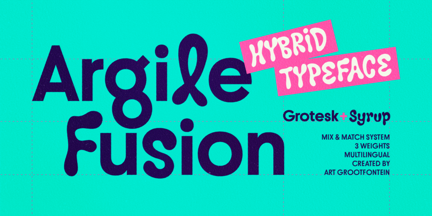 Argile Fusion Font Poster