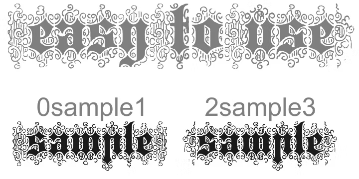 Bruce 532 Blackletter Font Poster #1