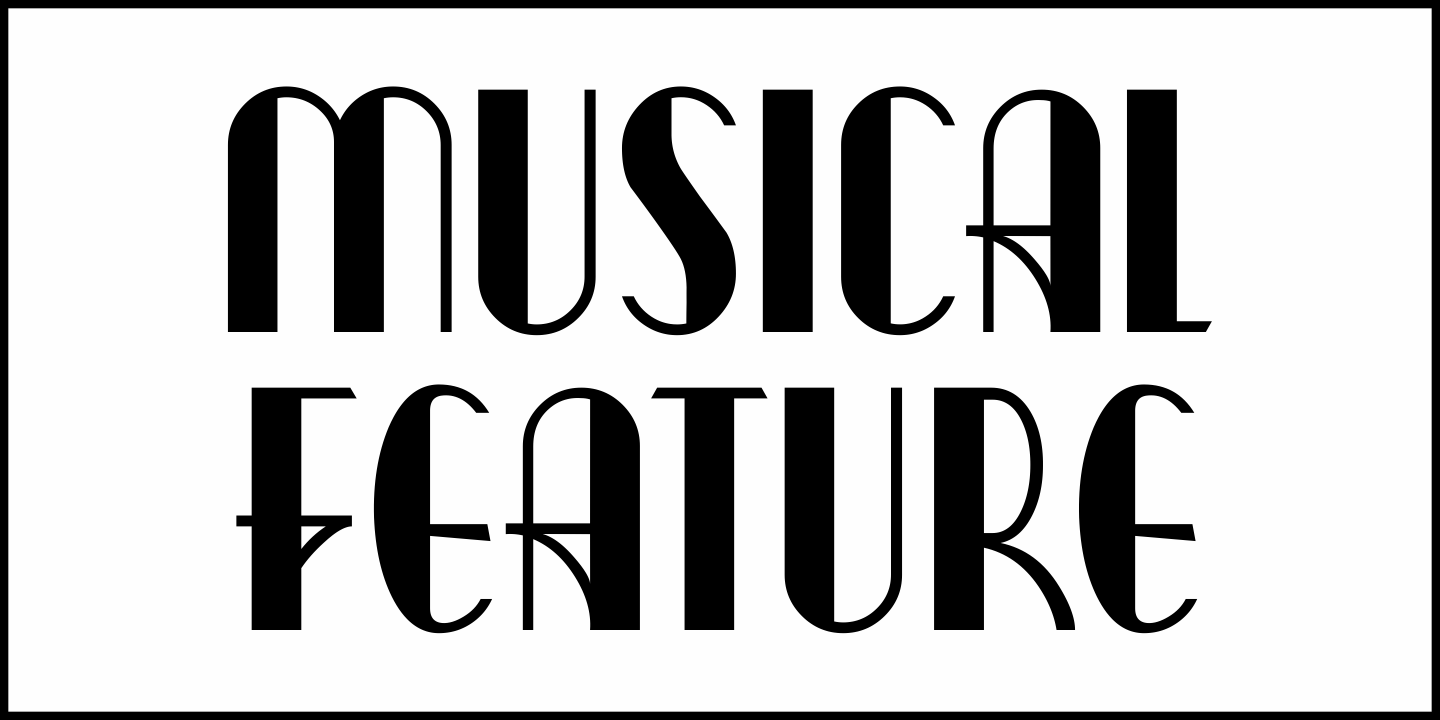Musical Feature Font Poster #1