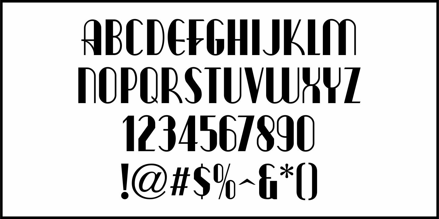 Musical Feature Font Poster #1