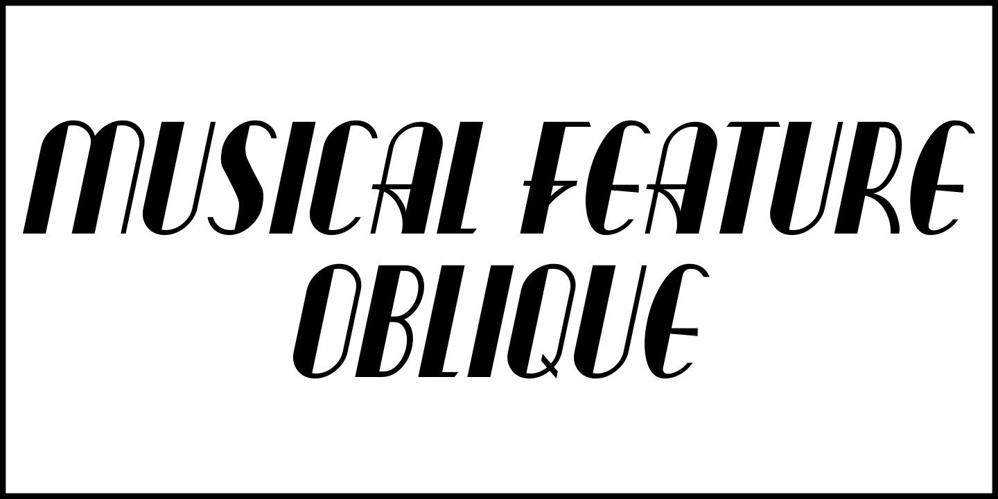 Musical Feature Font Poster #1