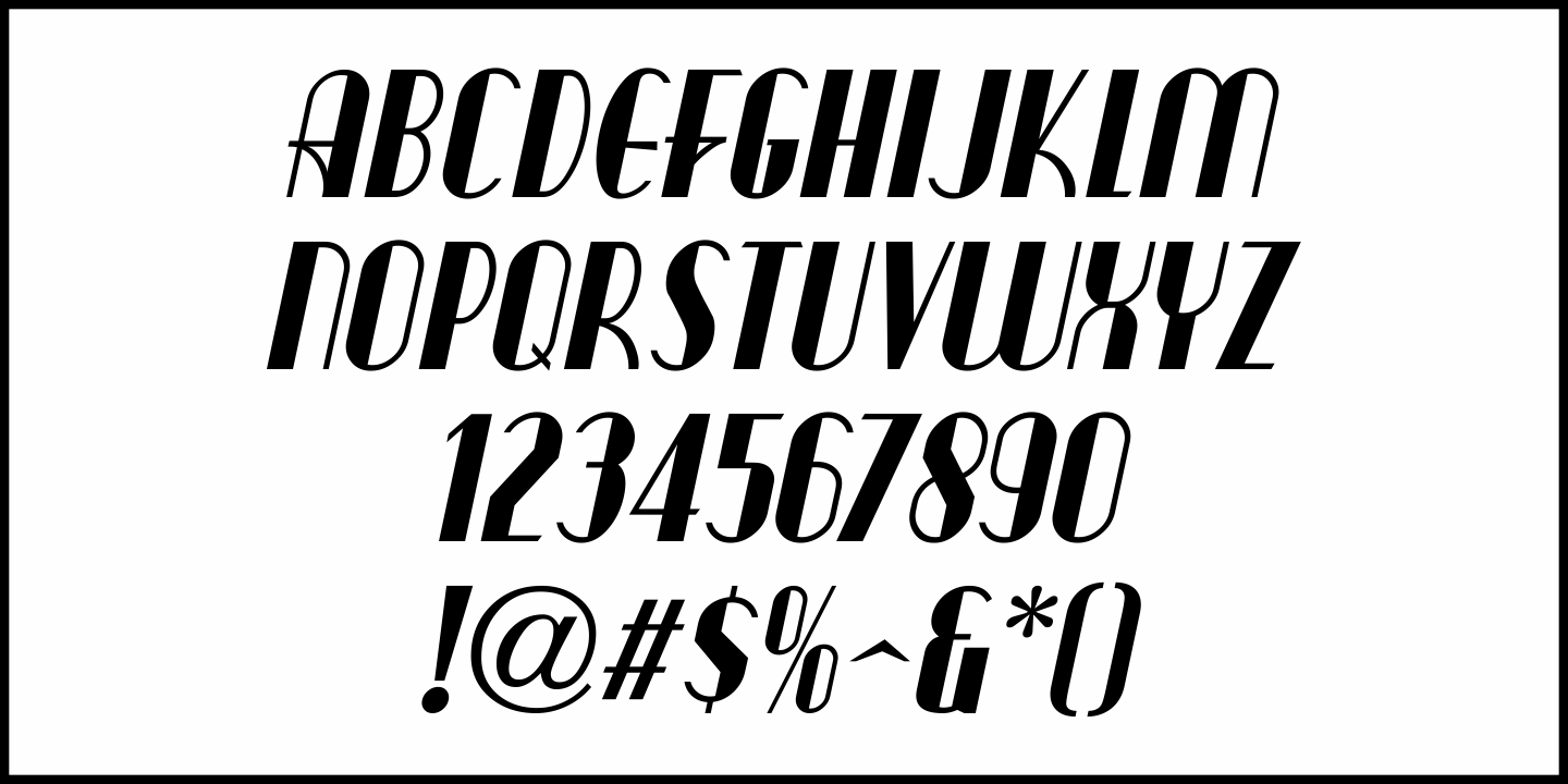 Musical Feature Font Poster #1
