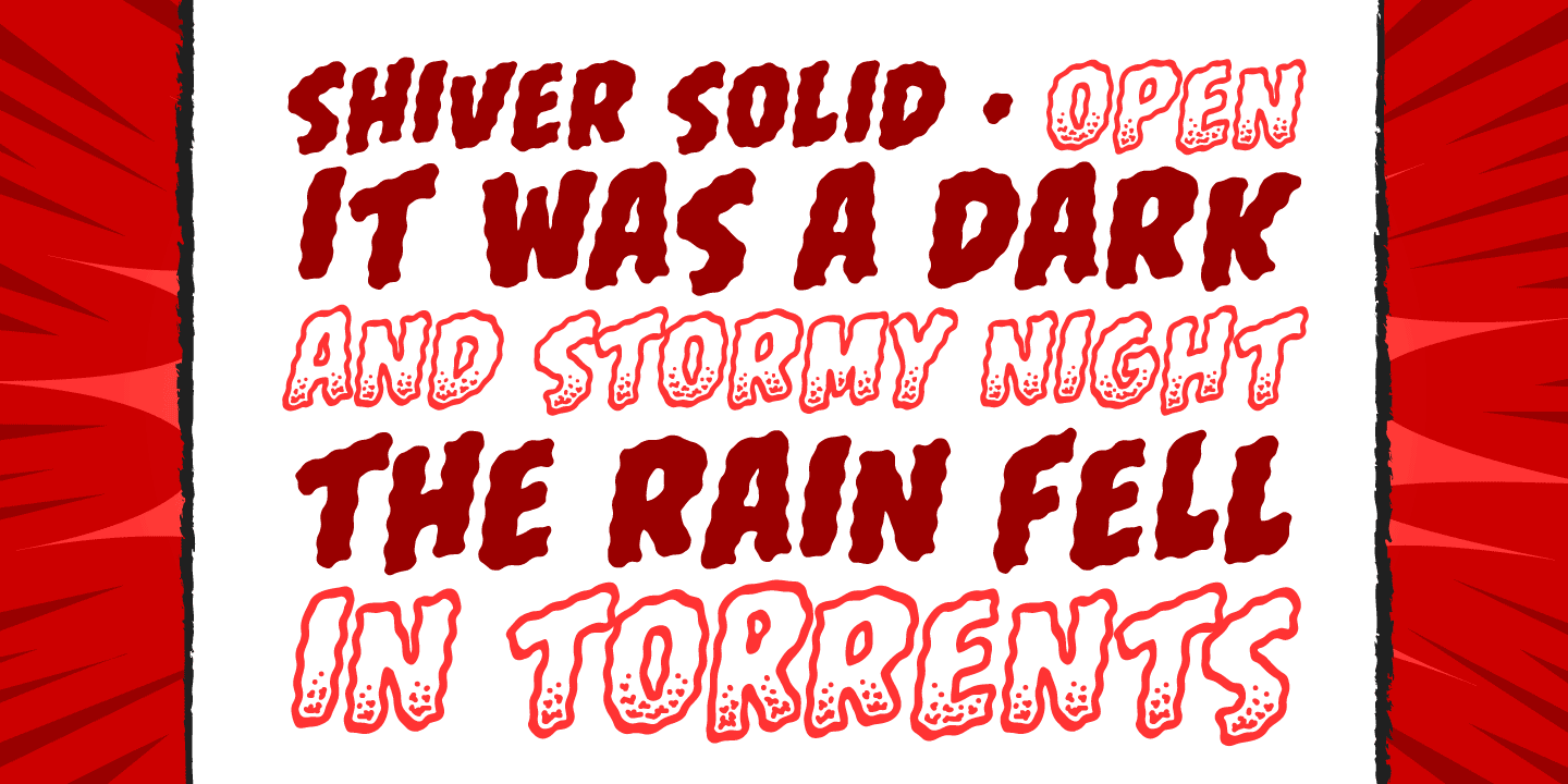 Shiver Font Poster #1