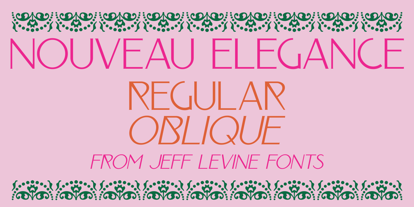 Nouveau Elegance Font Poster #1