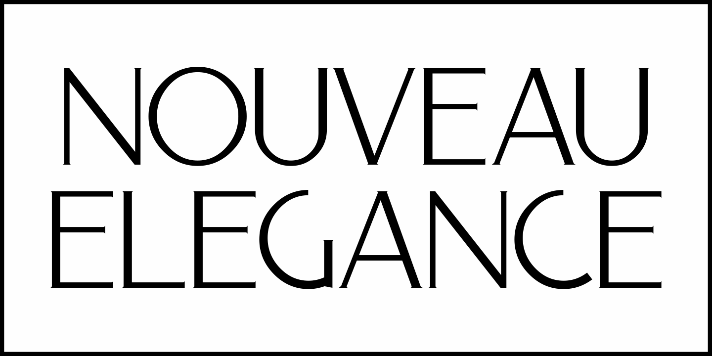 Nouveau Elegance Font Poster #2