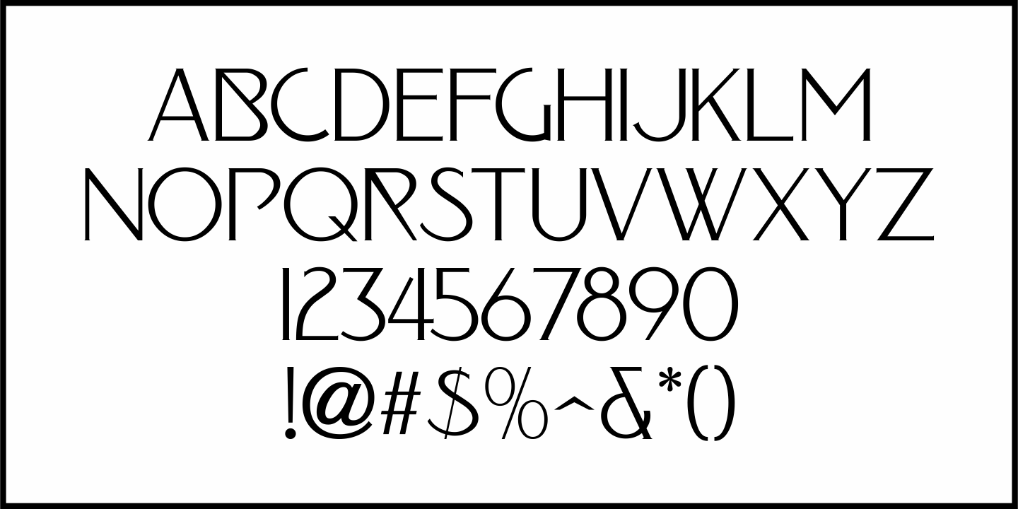 Nouveau Elegance Font Poster #3