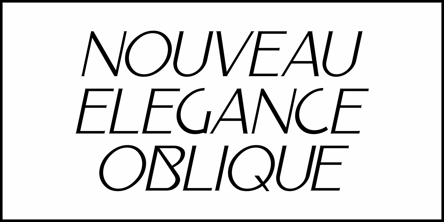 Nouveau Elegance Font Poster #4