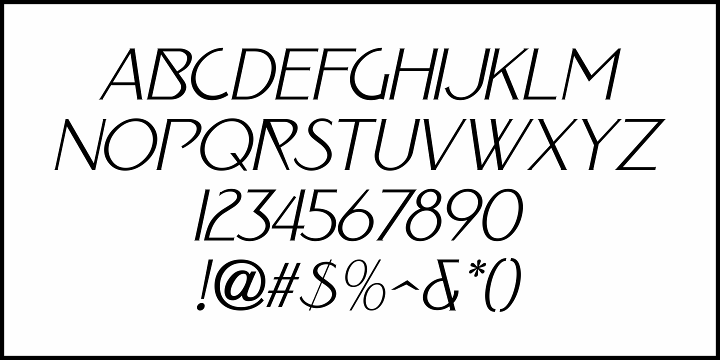 Nouveau Elegance Font Poster #5