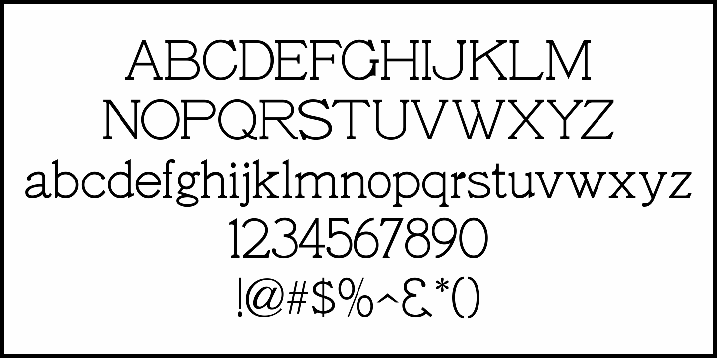File Clerk Font Poster #3