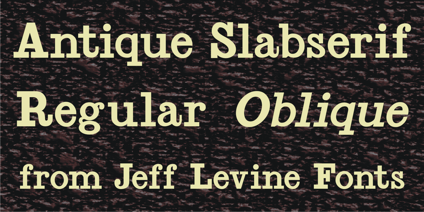Antique Slabserif Font Family Poster