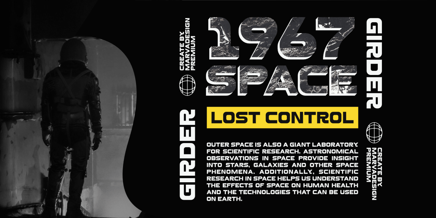 Girder 117 Font Poster #1