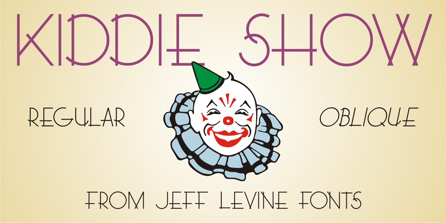 Kiddie Show Font Poster #1