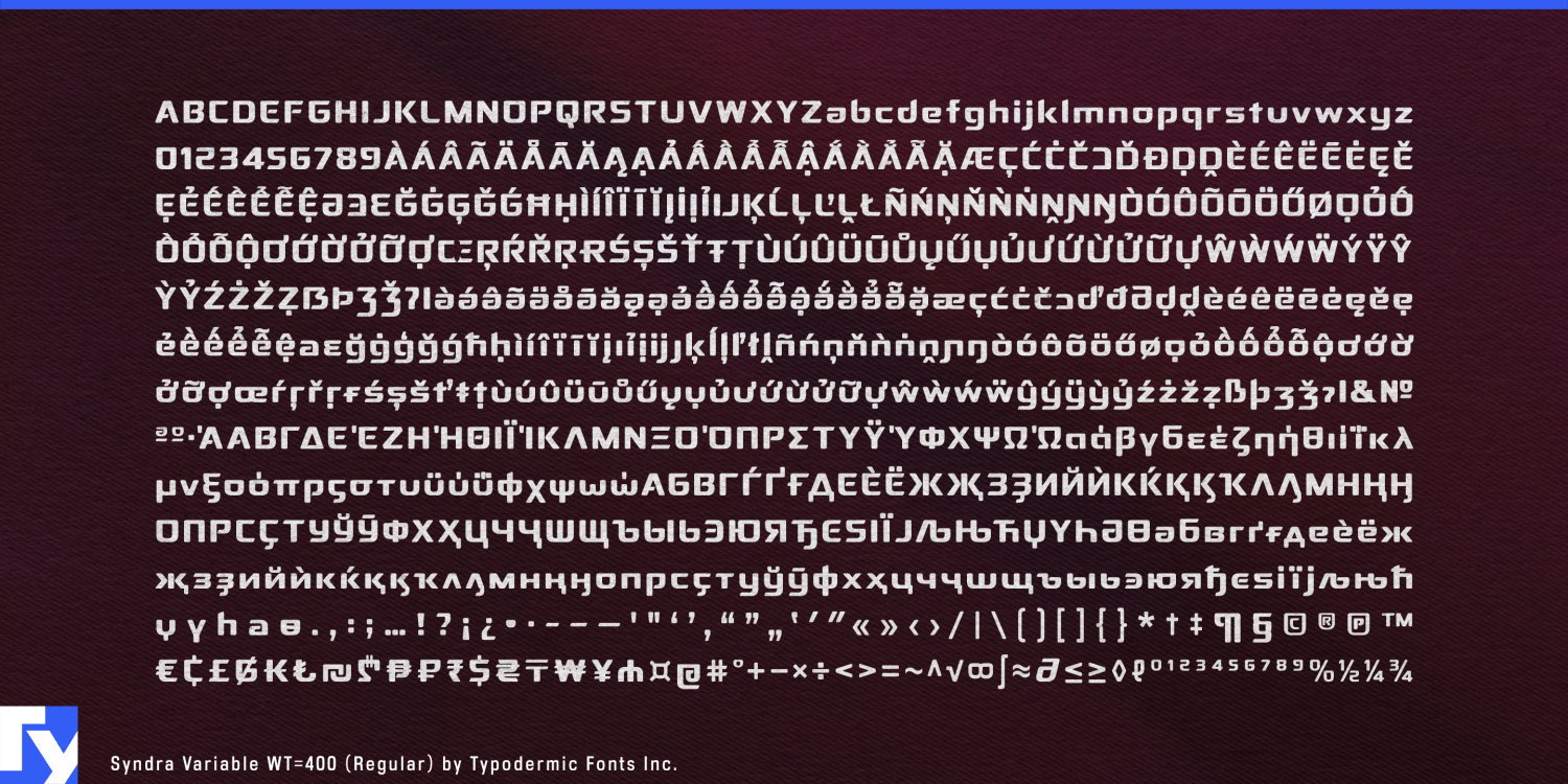 Syndra Variable Font Poster #1