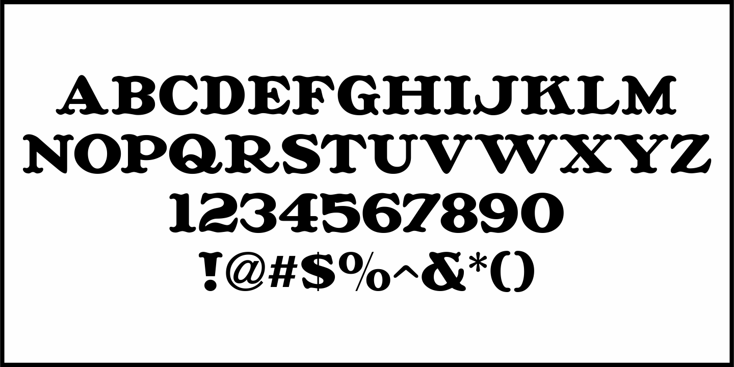 Village Hall Font Poster #3