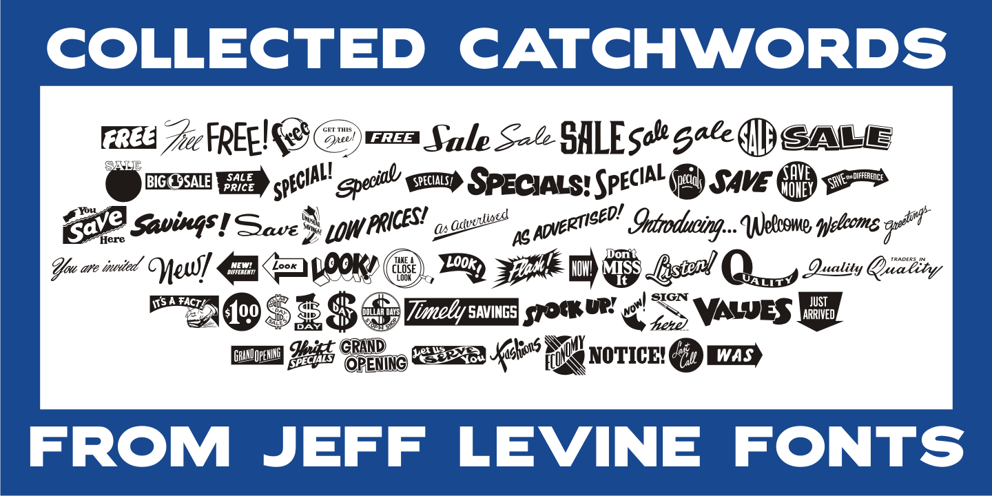 Collected Catchwords Font Poster #1