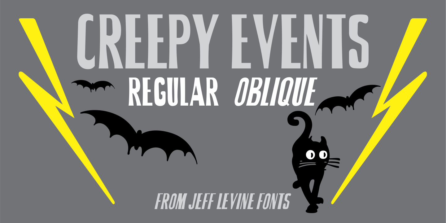 Creepy Events Font Poster #1