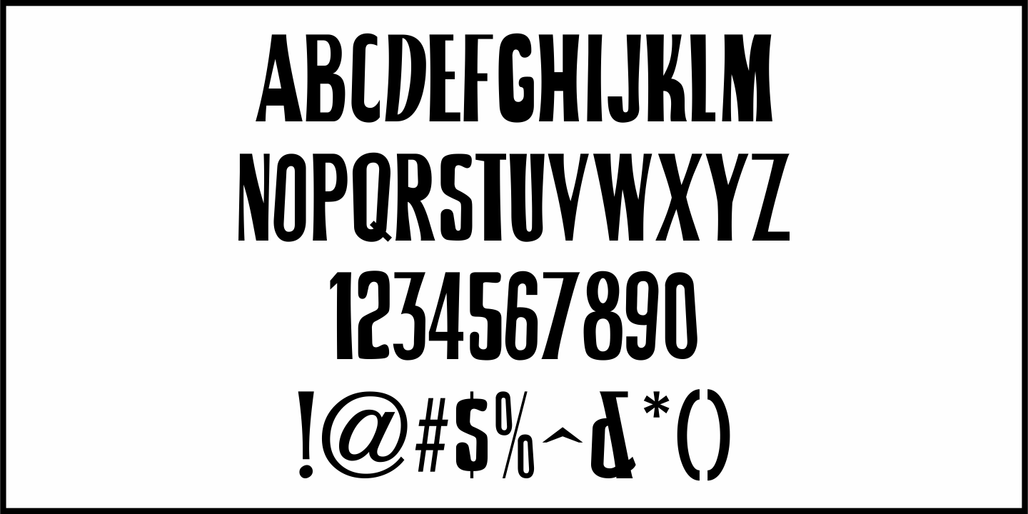 Creepy Events Font Poster #1