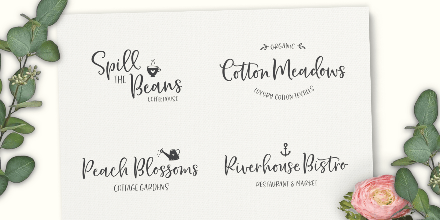 Bottoms Up Love Font Duo Font Poster #1