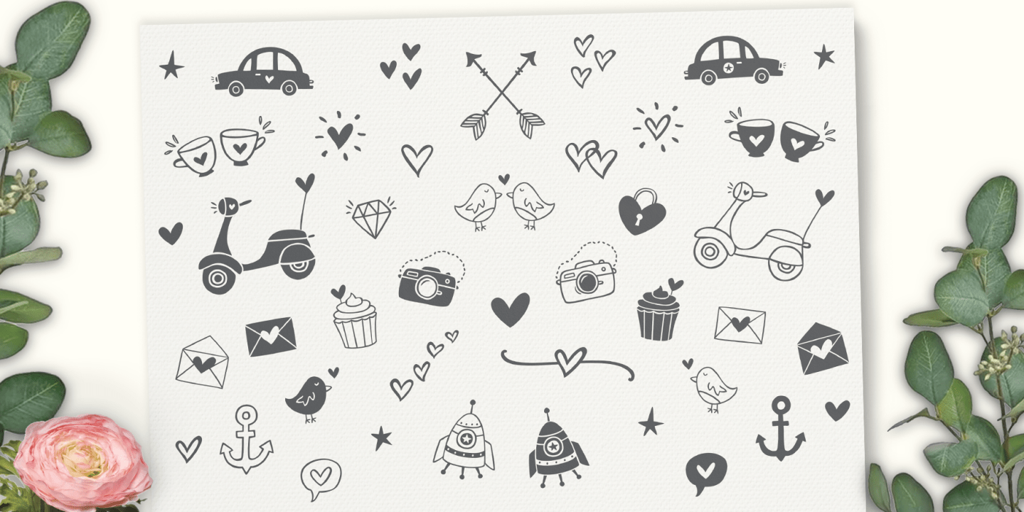 Bottoms Up Love Font Duo Font Poster #1