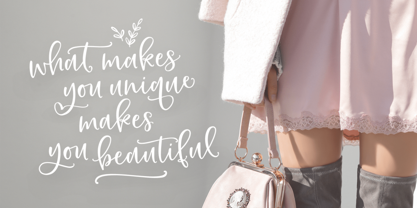 Bottoms Up Love Font Duo Font Poster #1