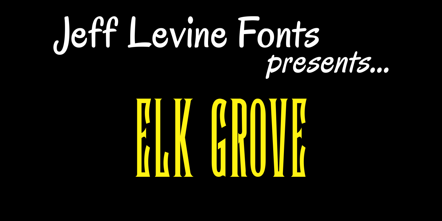Elk Grove Font Family Poster
